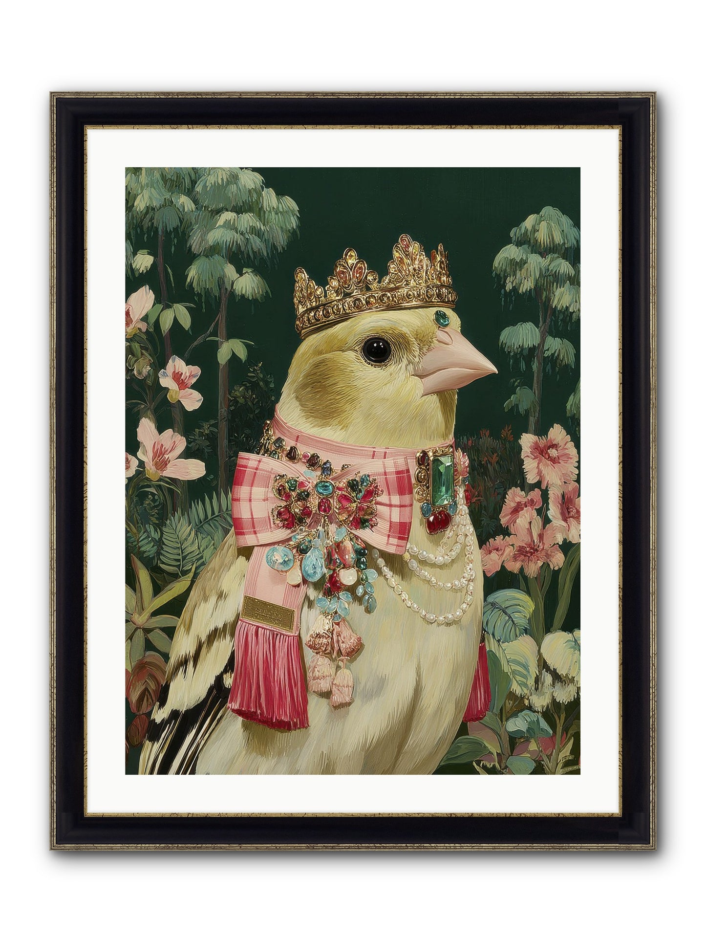 Wishful Notes No.1 Framed Print - Black & Gold 24x32
