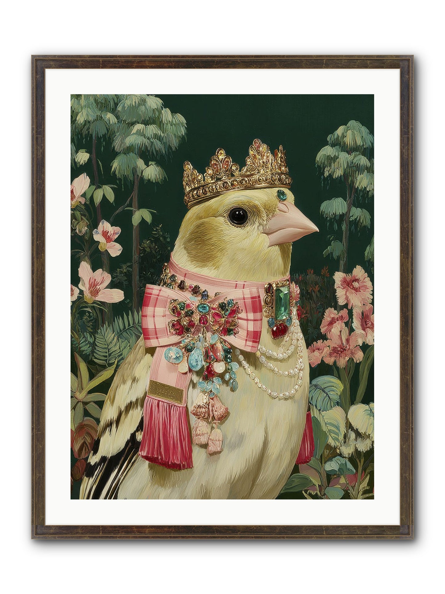 Wishful Notes No.1 Framed Print - Slimwoods Black/Gold 24x32