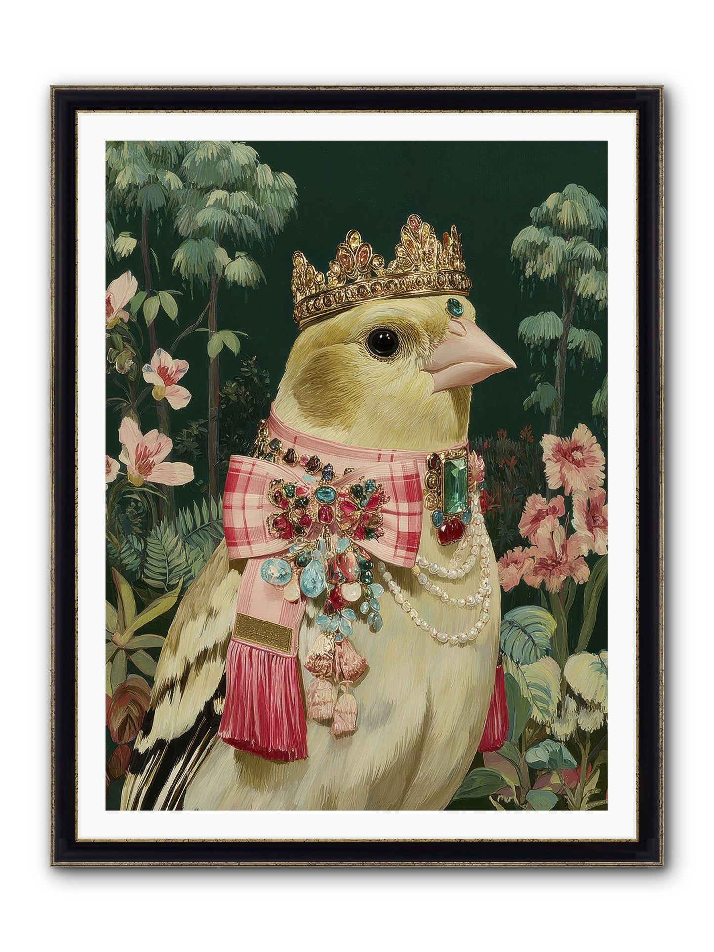 Wishful Notes No.1 Framed Print - Black & Gold 36x48