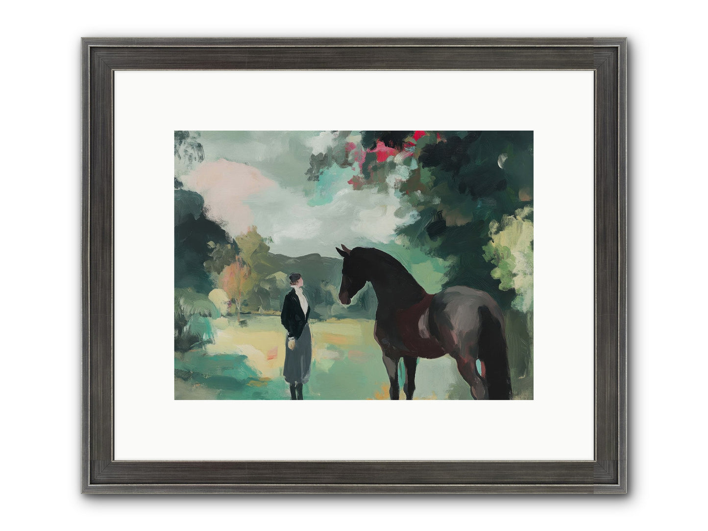 Wistful Wanderer Framed Print - Slimwoods Black/Silver 12x9