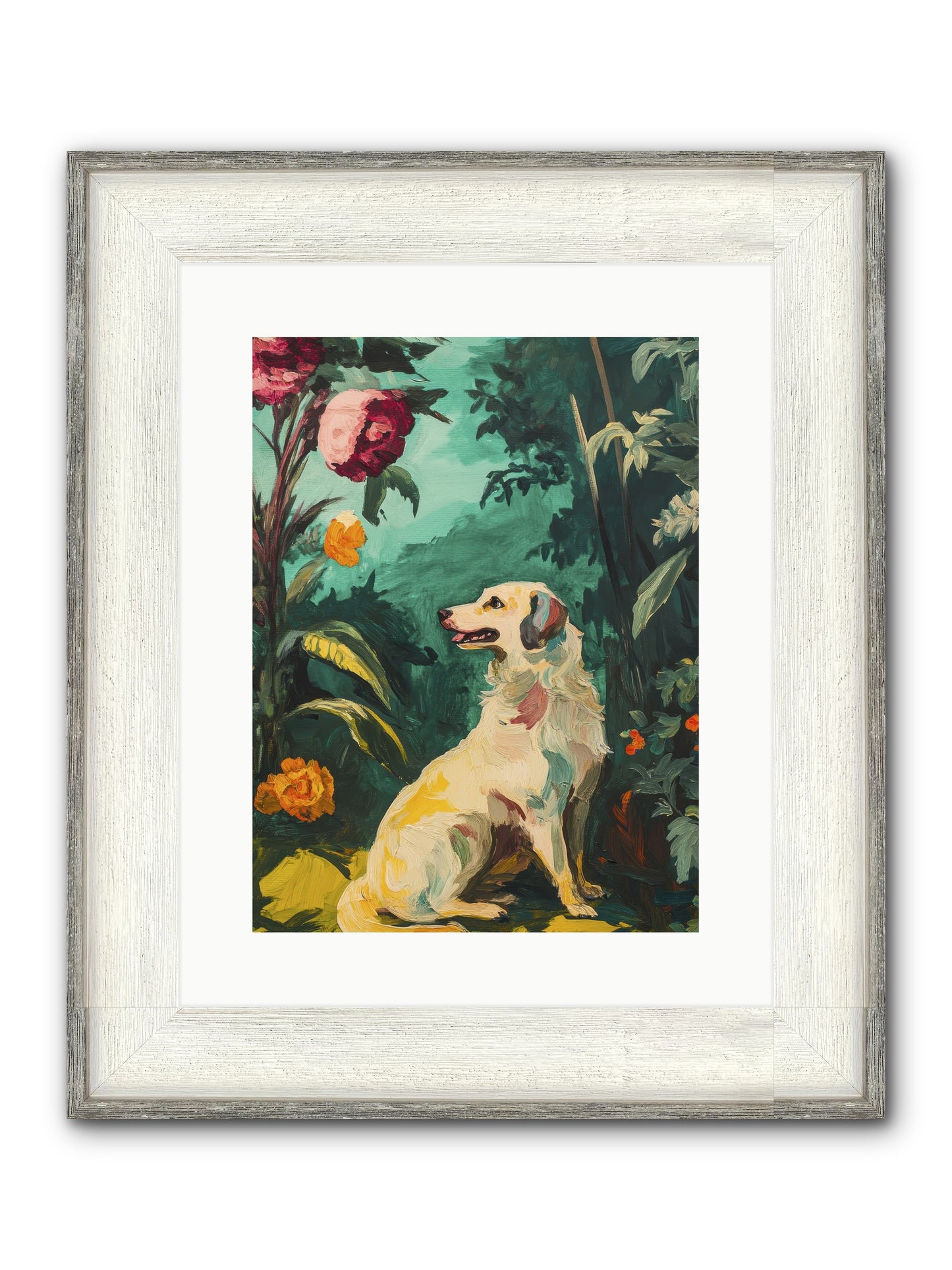 Within The Fern Hollow Framed Print - Driftwood White 12x16