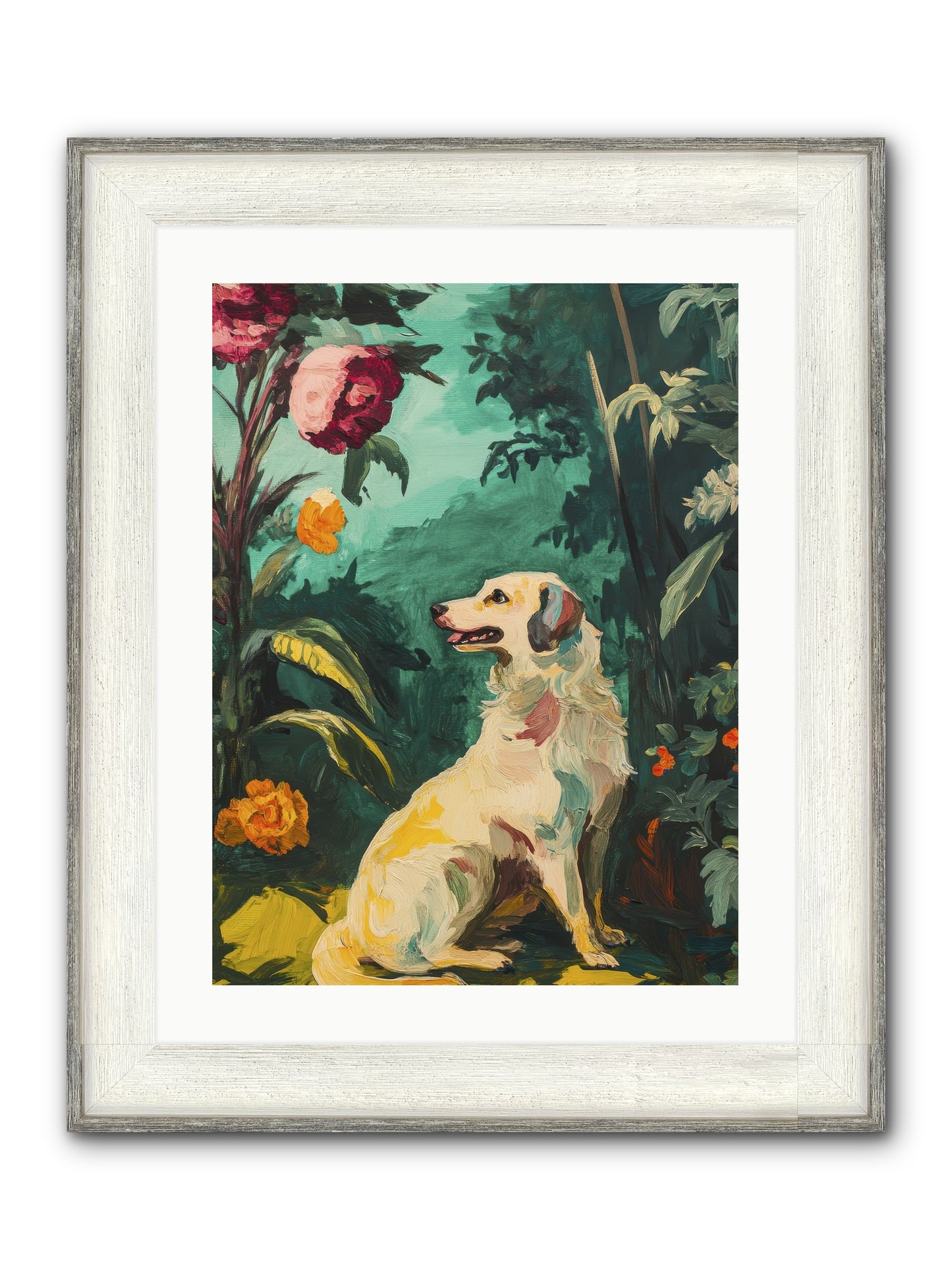Within The Fern Hollow Framed Print - Driftwood White 18x24