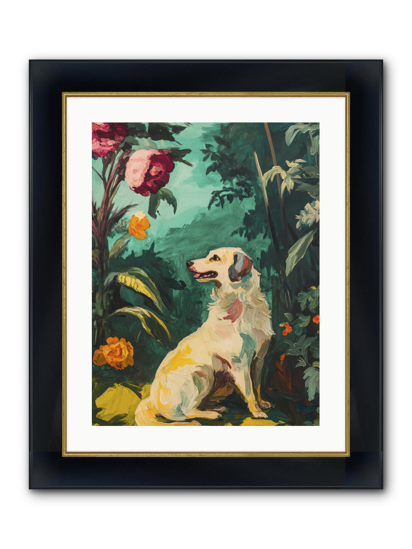 Within The Fern Hollow Framed Print - Wide Black w/Gold 18x24