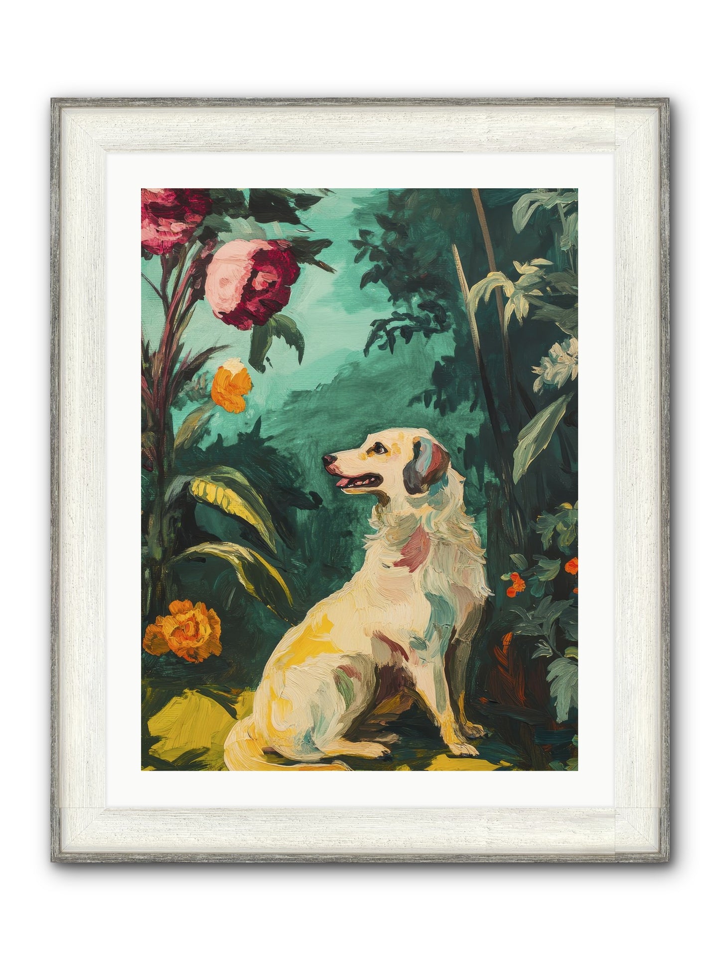 Within The Fern Hollow Framed Print - Driftwood White 24x32