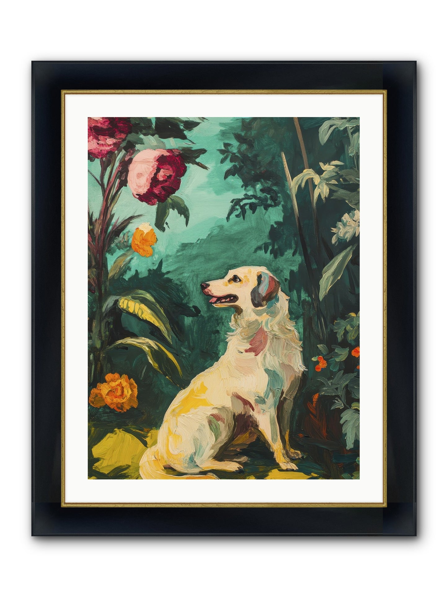 Within The Fern Hollow Framed Print - Wide Black w/Gold 24x32