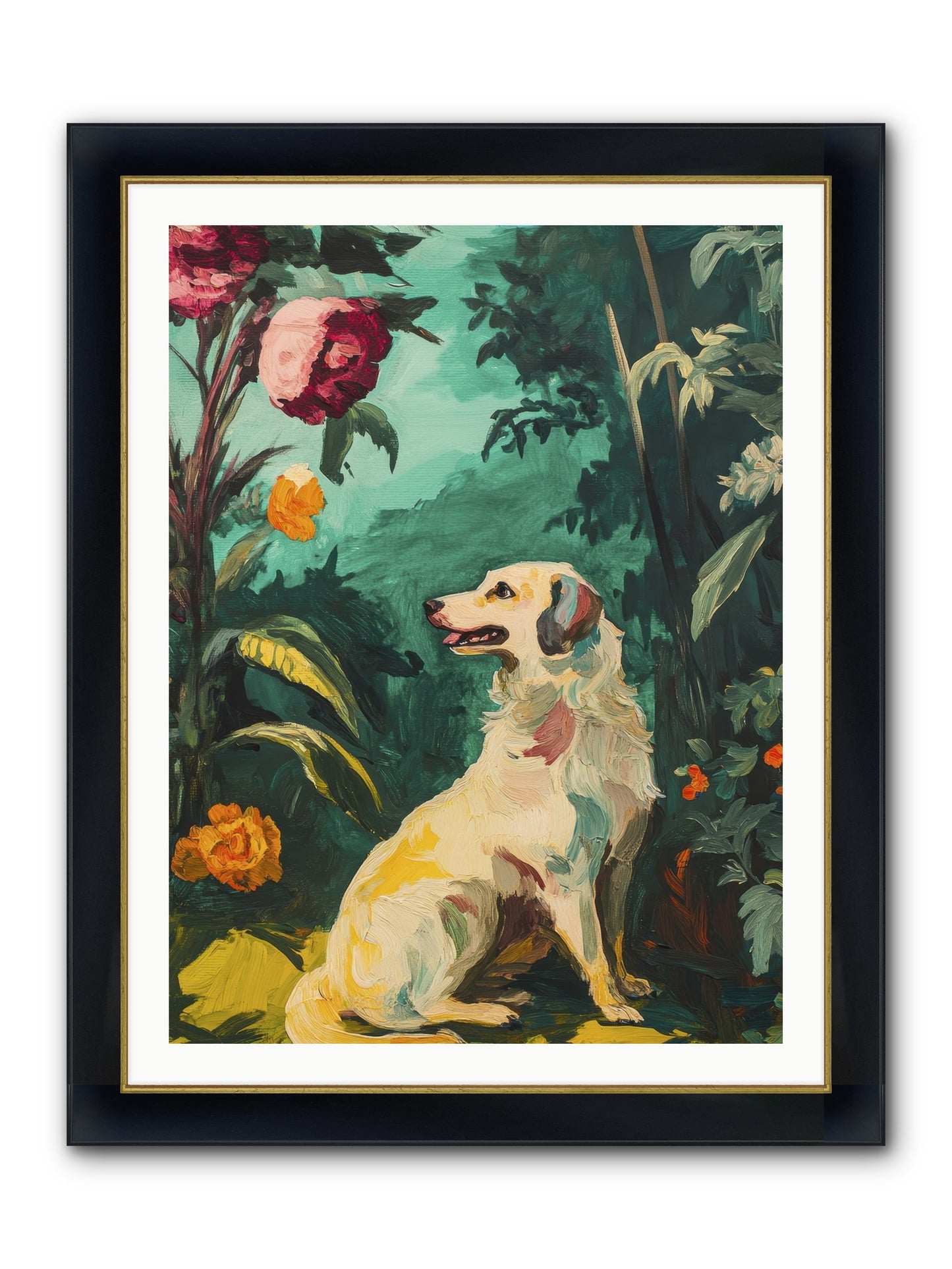 Within The Fern Hollow Framed Print - Wide Black w/Gold 30x40