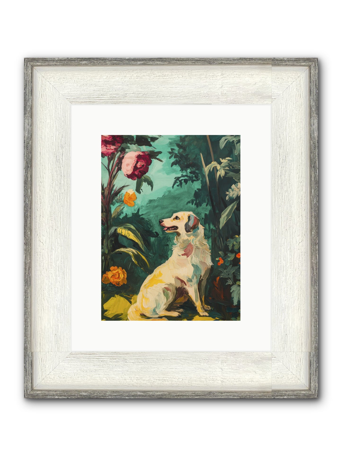 Within The Fern Hollow Framed Print - Driftwood White 9x12