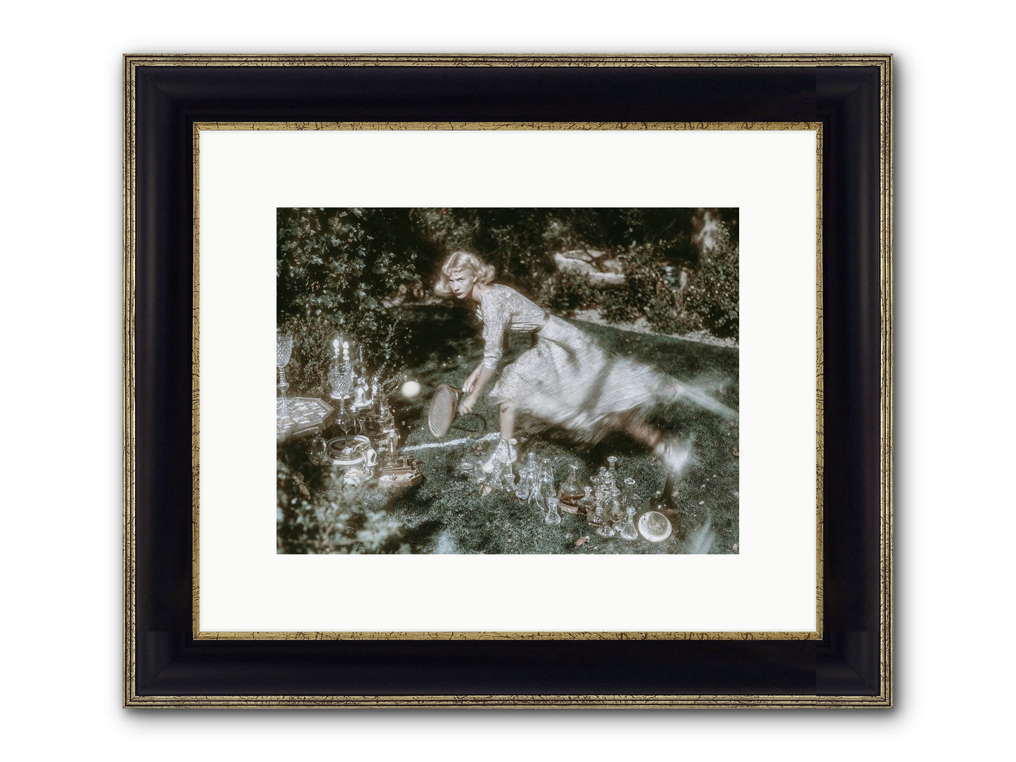Without Witness Framed Print - Black & Gold 12x9