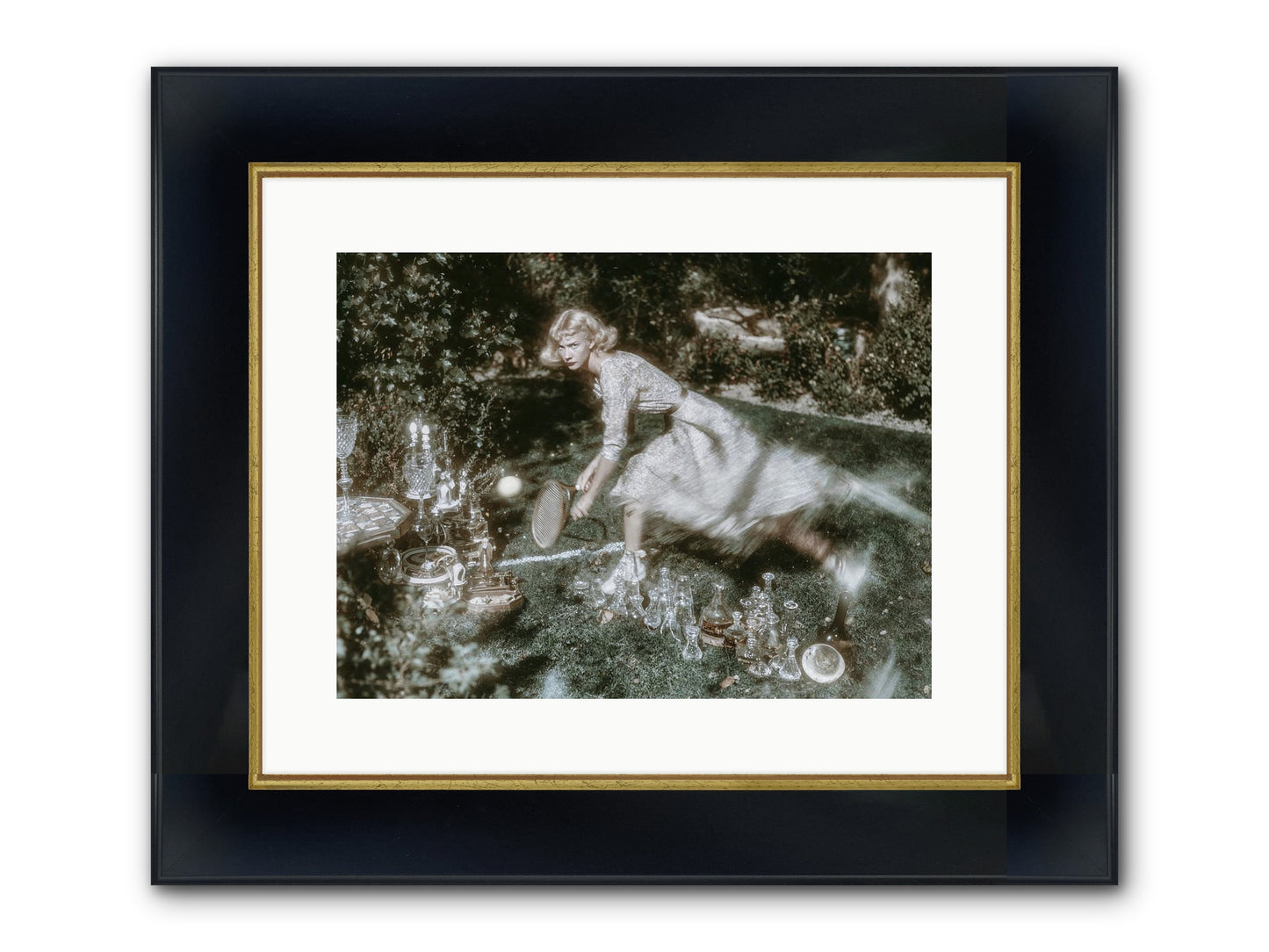 Without Witness Framed Print - Wide Black w/Gold 16x12