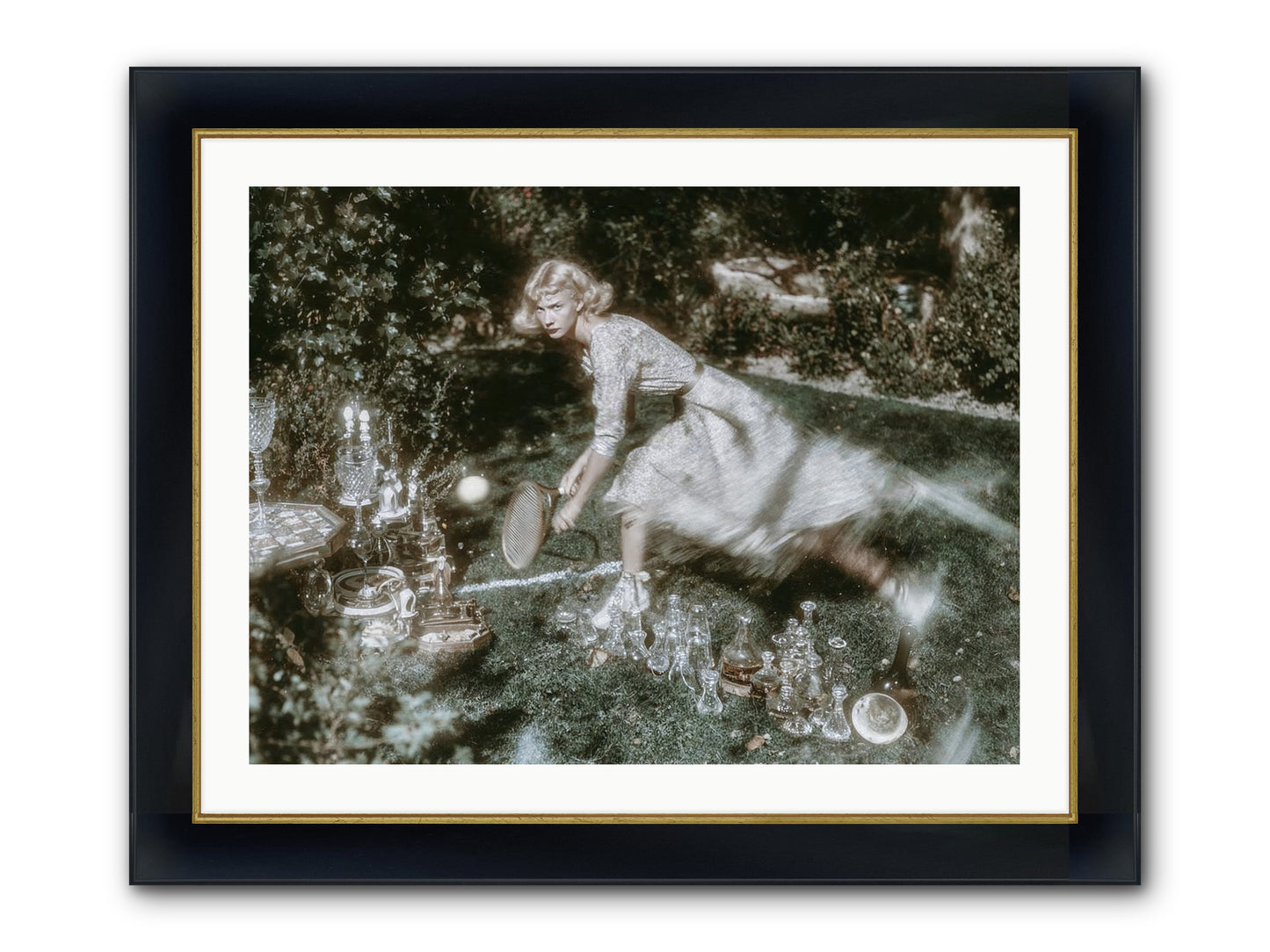 Without Witness Framed Print - Wide Black w/Gold 32x24