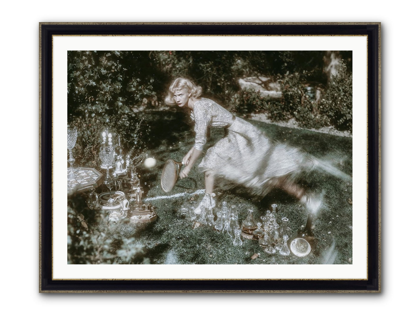 Without Witness Framed Print - Black & Gold 40x30