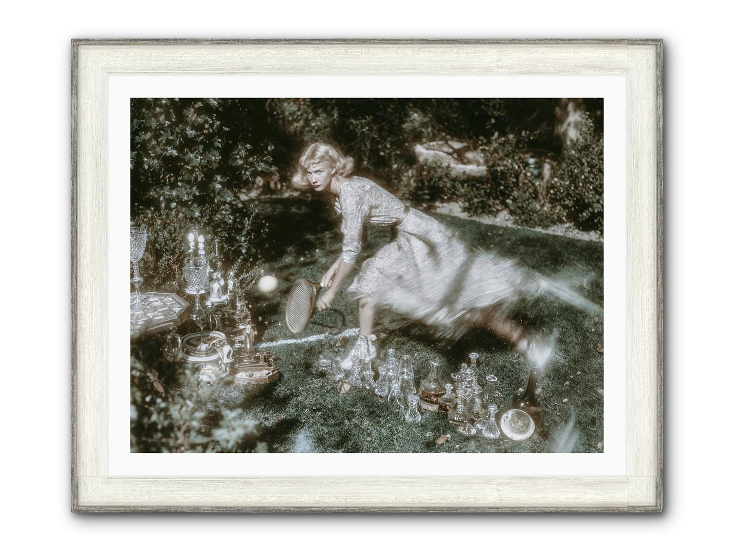 Without Witness Framed Print - Driftwood White 40x30