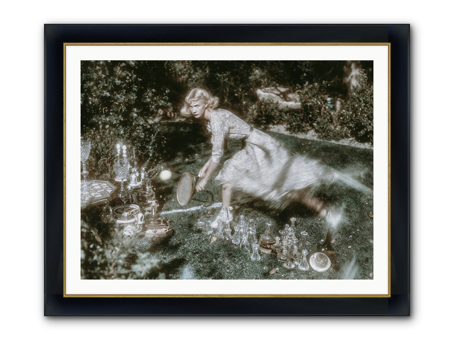 Without Witness Framed Print - Wide Black w/Gold 40x30