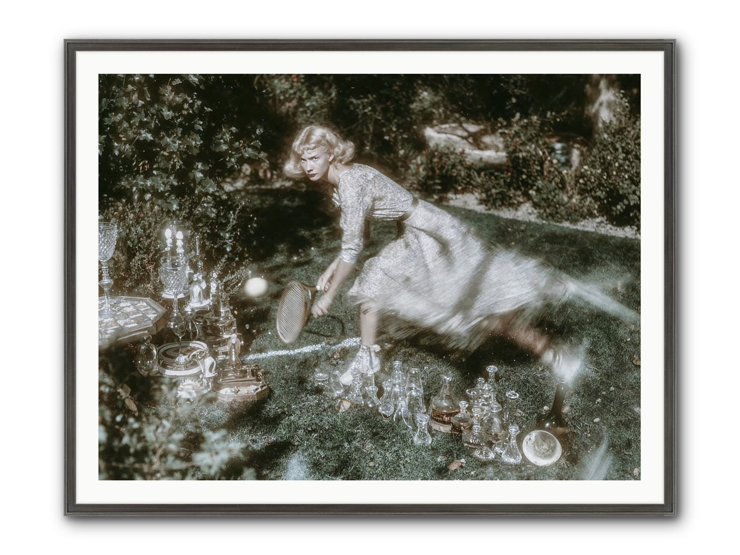 Without Witness Framed Print - Slimwoods Black/Silver 48x36