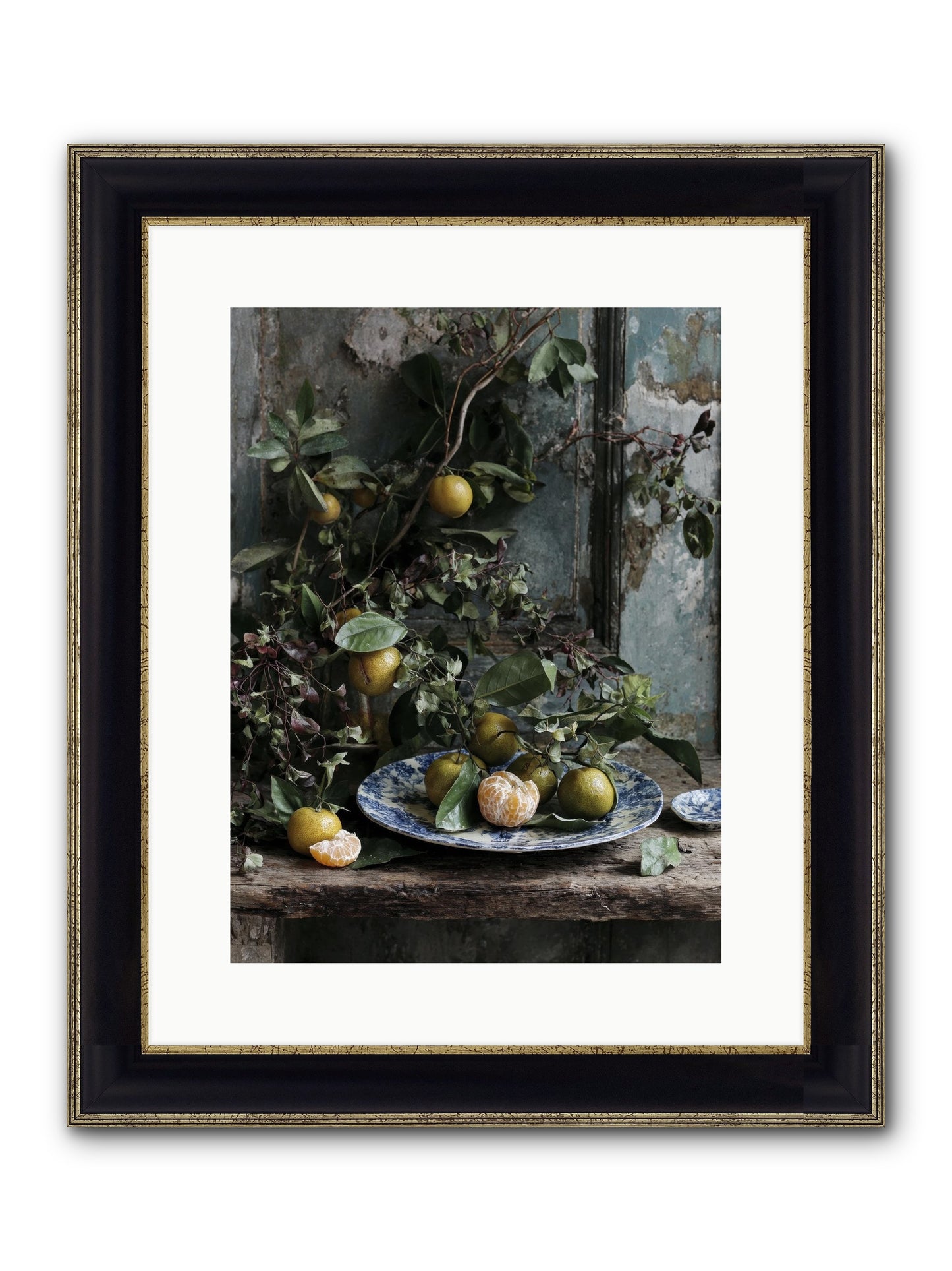 Wonderful Things Framed Print - Black & Gold 12x16