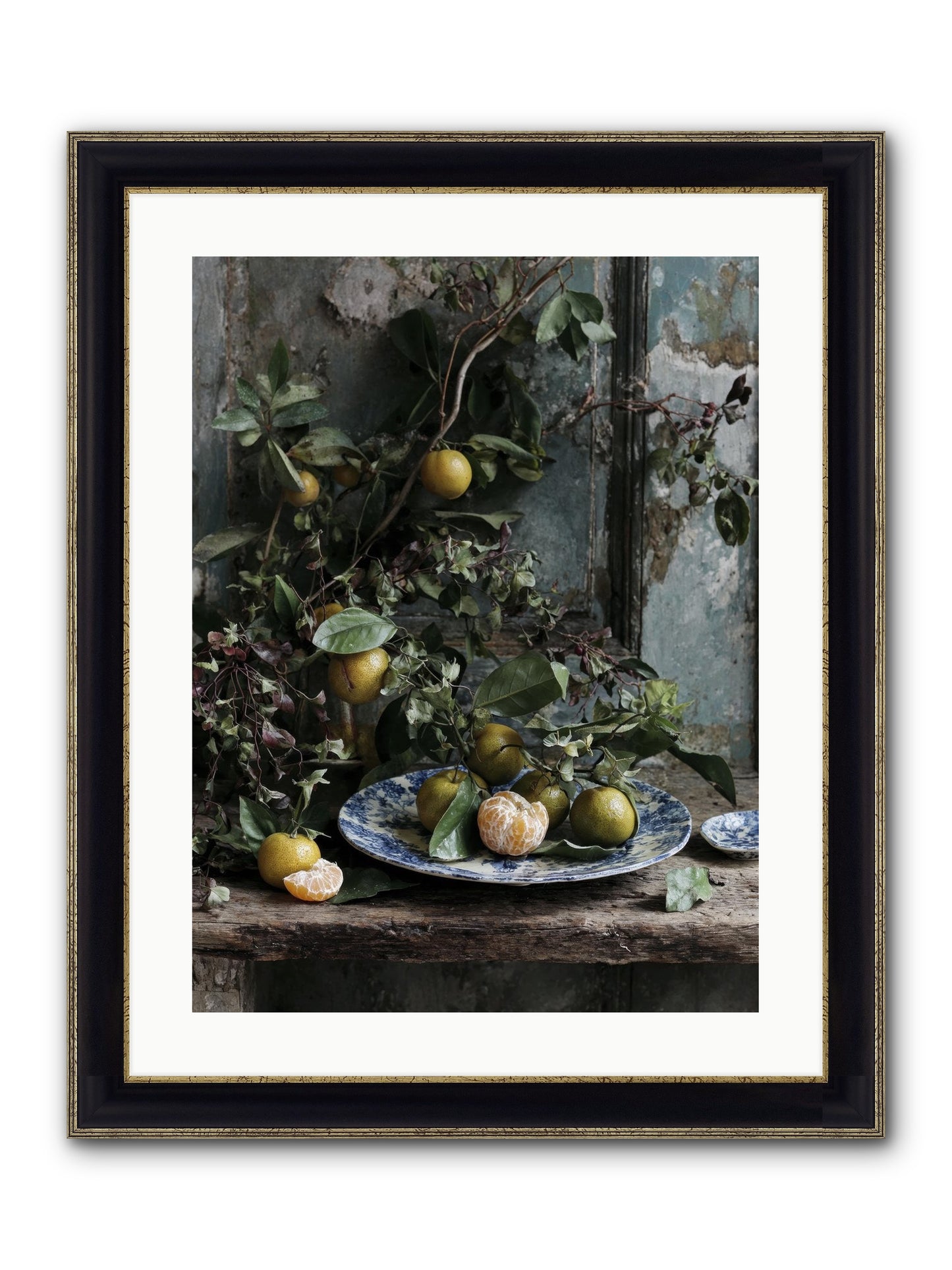 Wonderful Things Framed Print - Black & Gold 18x24