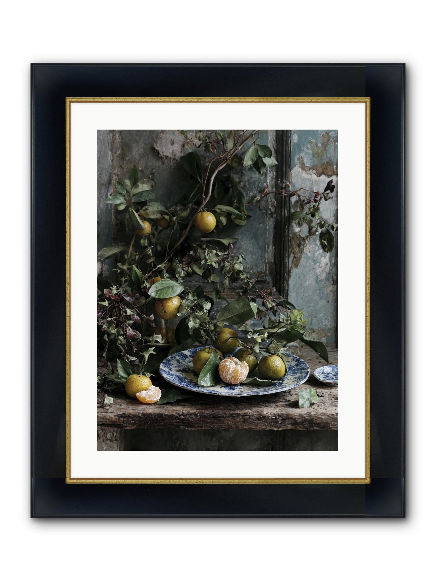 Wonderful Things Framed Print - Wide Black w/Gold 18x24