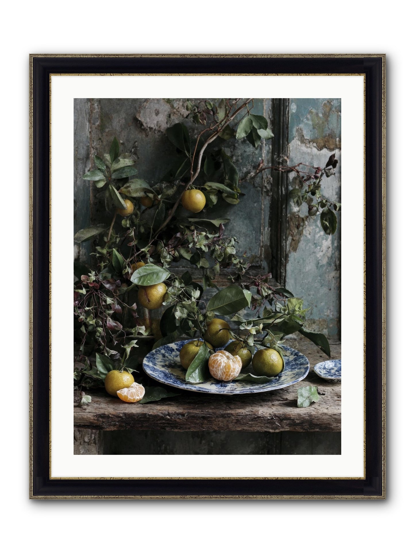 Wonderful Things Framed Print - Black & Gold 24x32