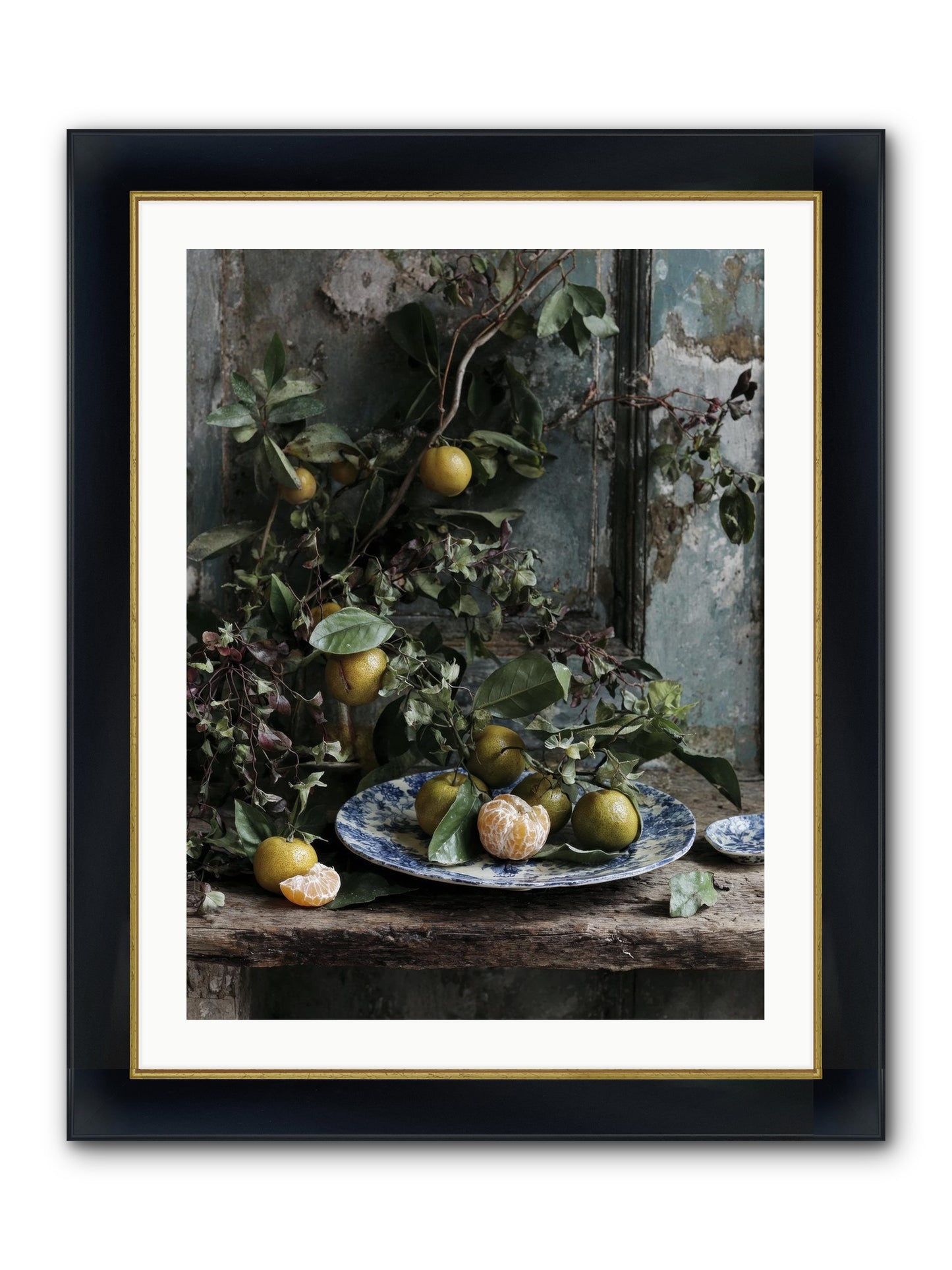 Wonderful Things Framed Print - Wide Black w/Gold 24x32