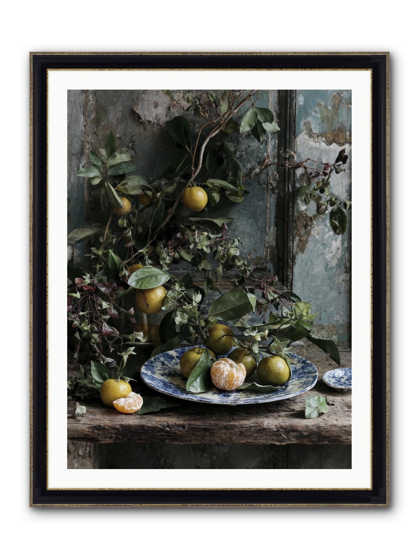 Wonderful Things Framed Print - Black & Gold 30x40