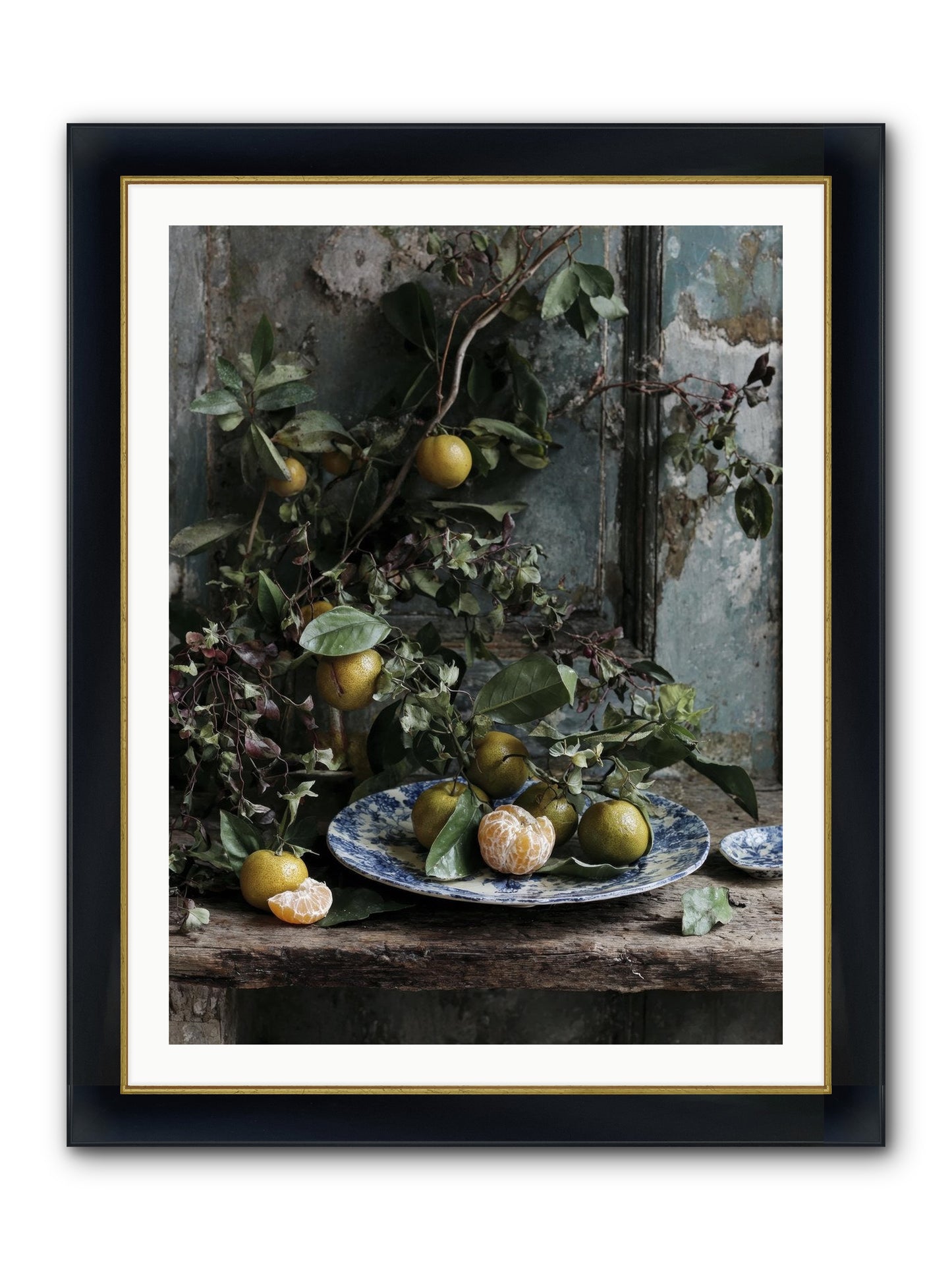 Wonderful Things Framed Print - Wide Black w/Gold 30x40
