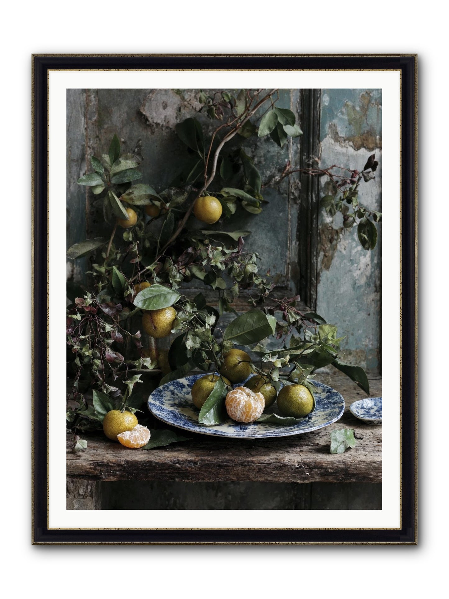 Wonderful Things Framed Print - Black & Gold 36x48