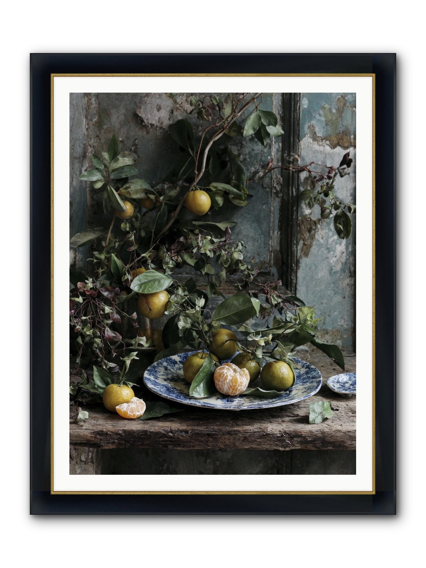 Wonderful Things Framed Print - Wide Black w/Gold 36x48