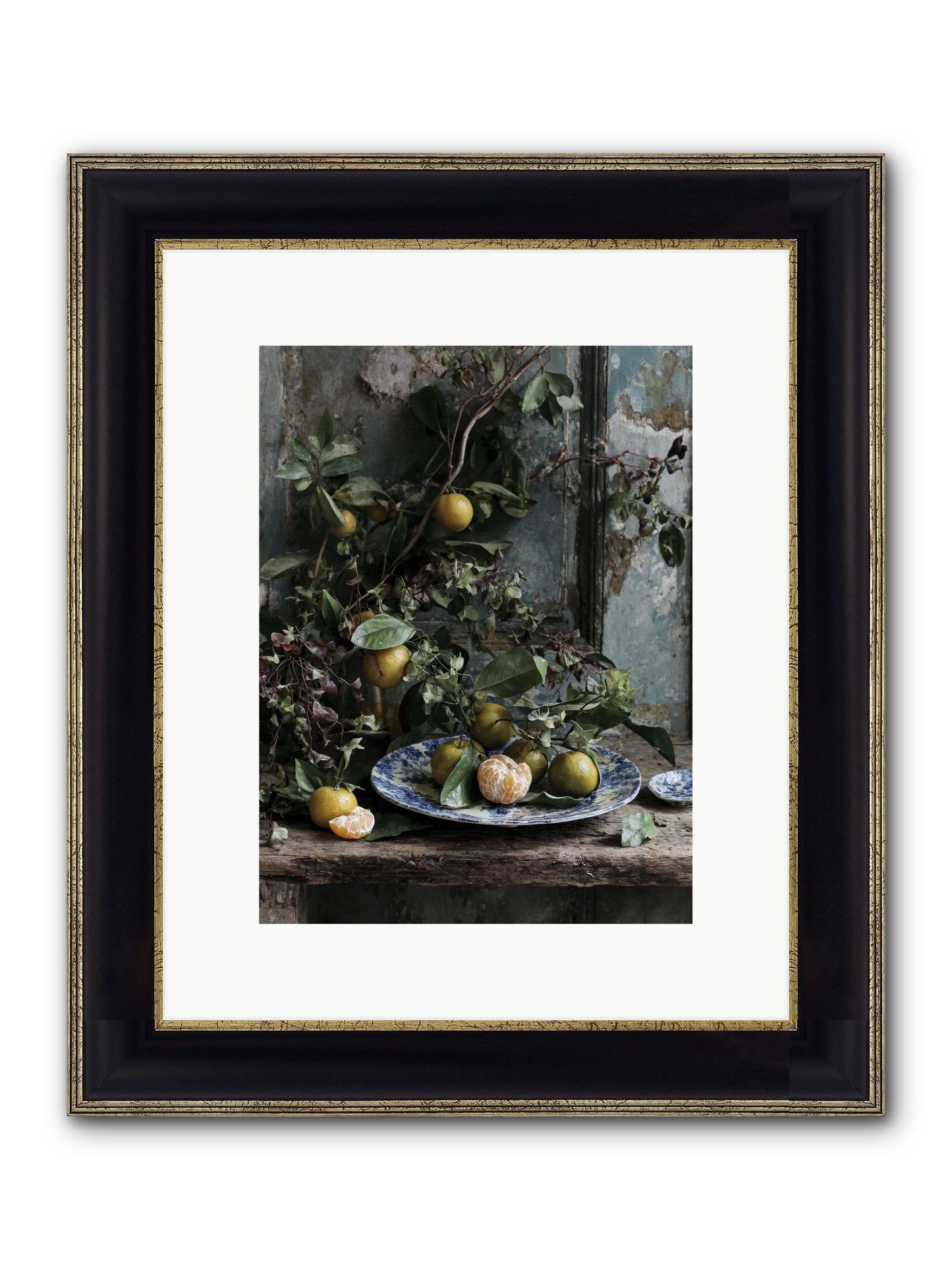 Wonderful Things Framed Print - Black & Gold 9x12