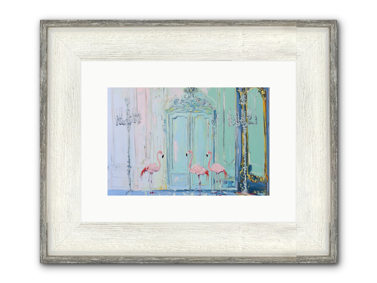 Wonderland Waiting Framed Print - Driftwood White 12x8