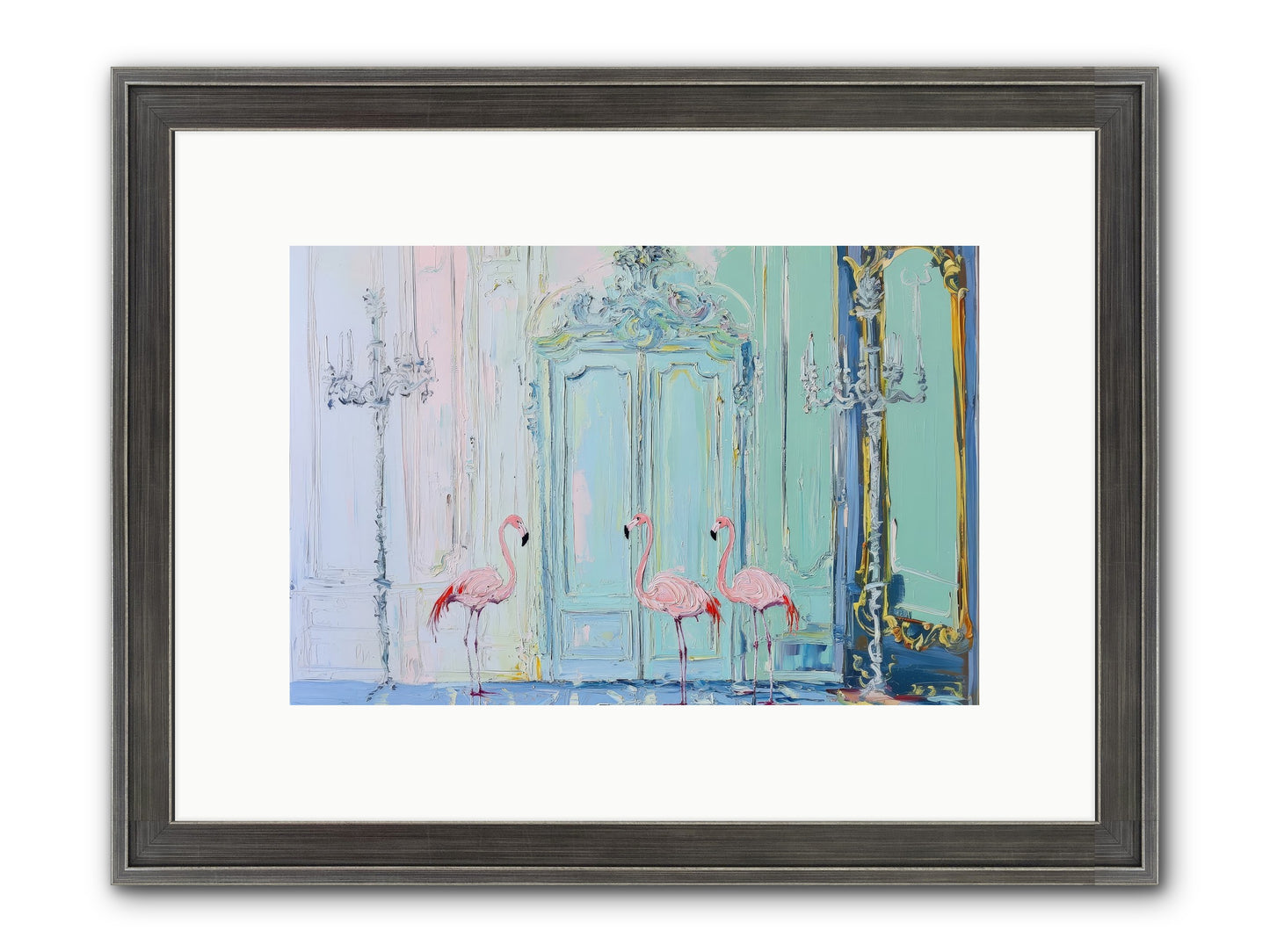 Wonderland Waiting Framed Print - Slimwoods Black/Silver 12x8