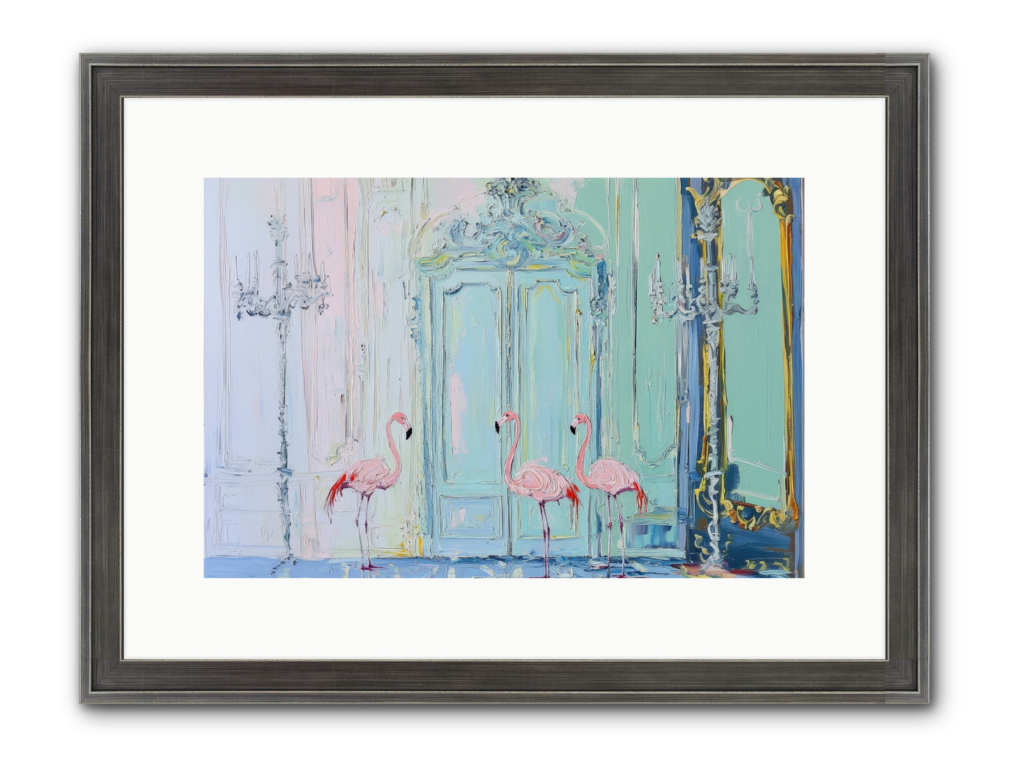 Wonderland Waiting Framed Print - Slimwoods Black/Silver 15x10