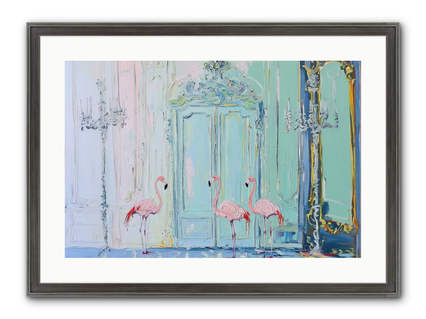 Wonderland Waiting Framed Print - Slimwoods Black/Silver 24x16