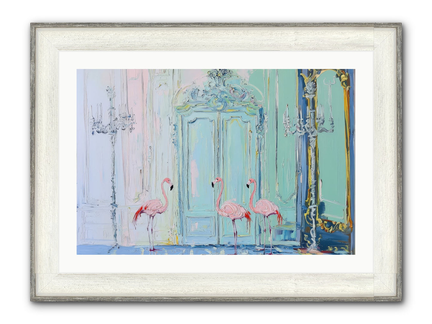 Wonderland Waiting Framed Print - Driftwood White 30x20