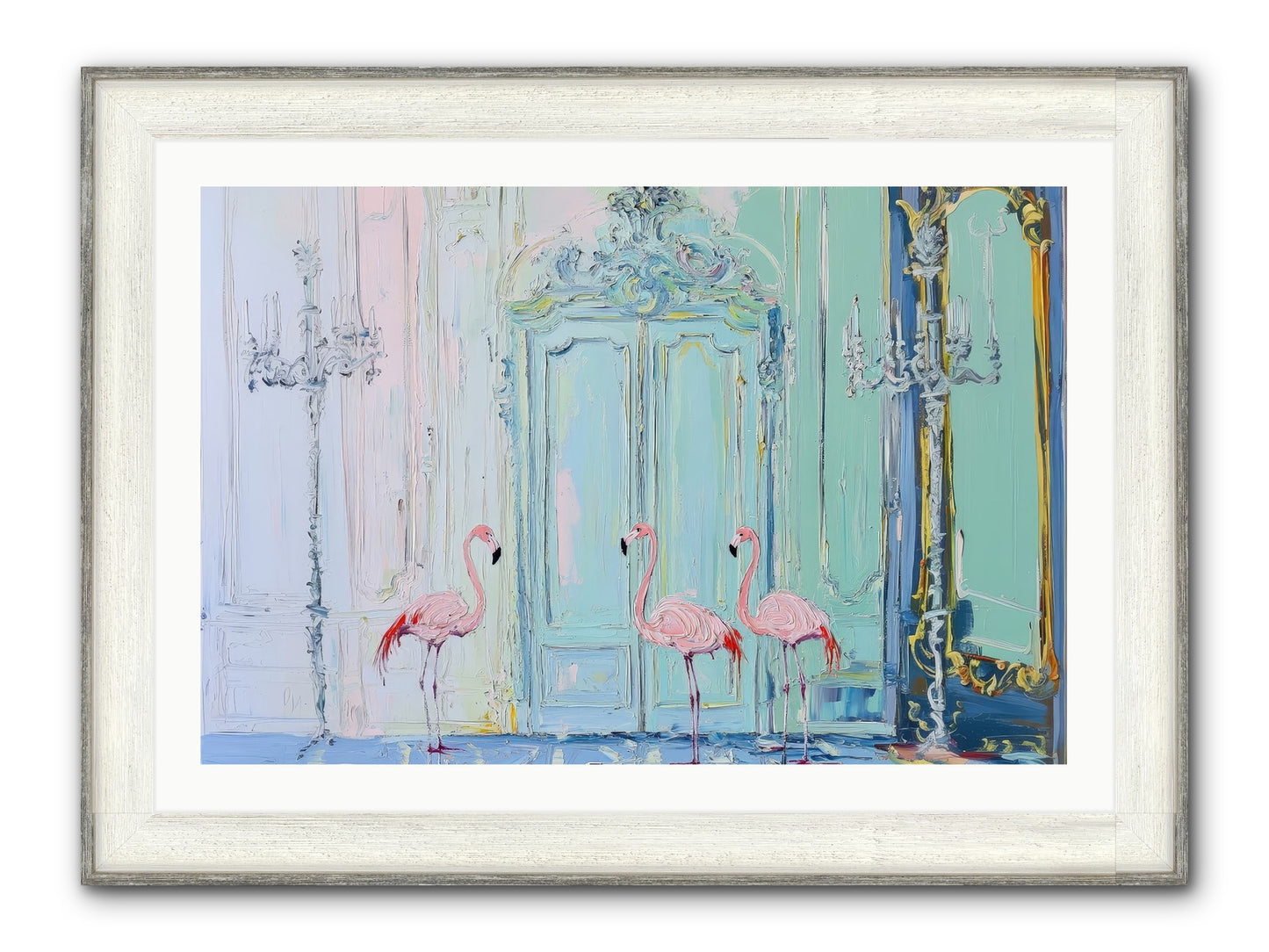 Wonderland Waiting Framed Print - Driftwood White 36x24