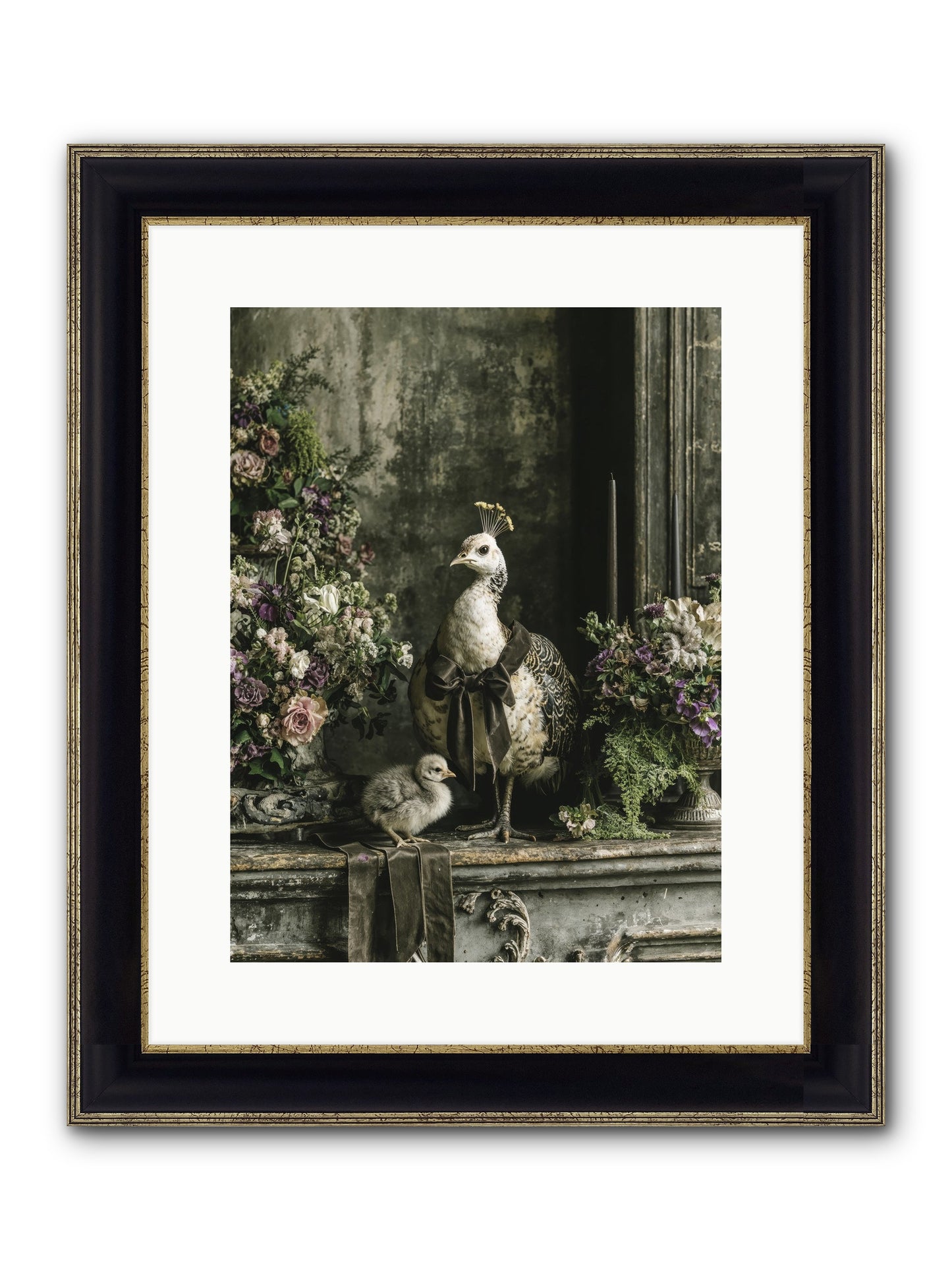 Wonderstruck Framed Print - Black & Gold 12x16