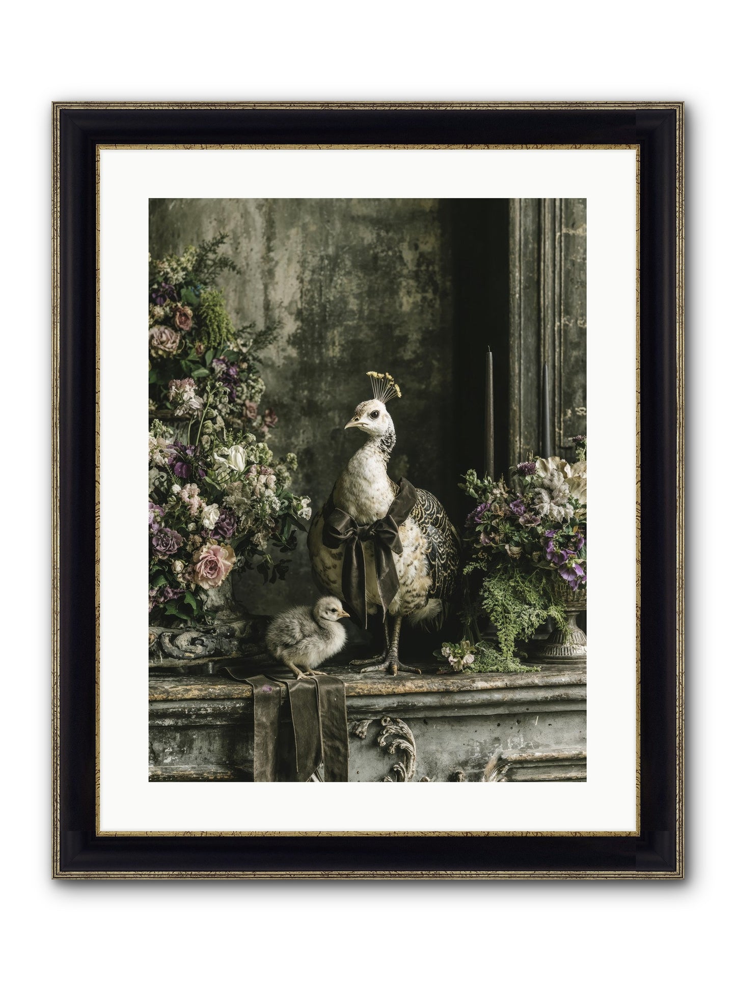 Wonderstruck Framed Print - Black & Gold 18x24
