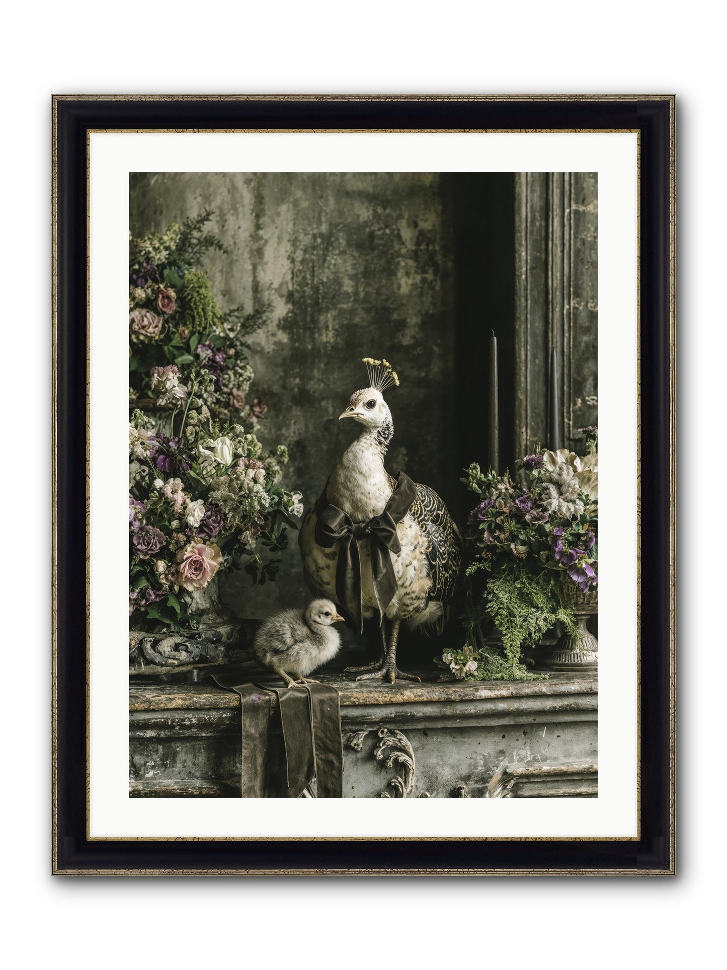 Wonderstruck Framed Print - Black & Gold 24x32