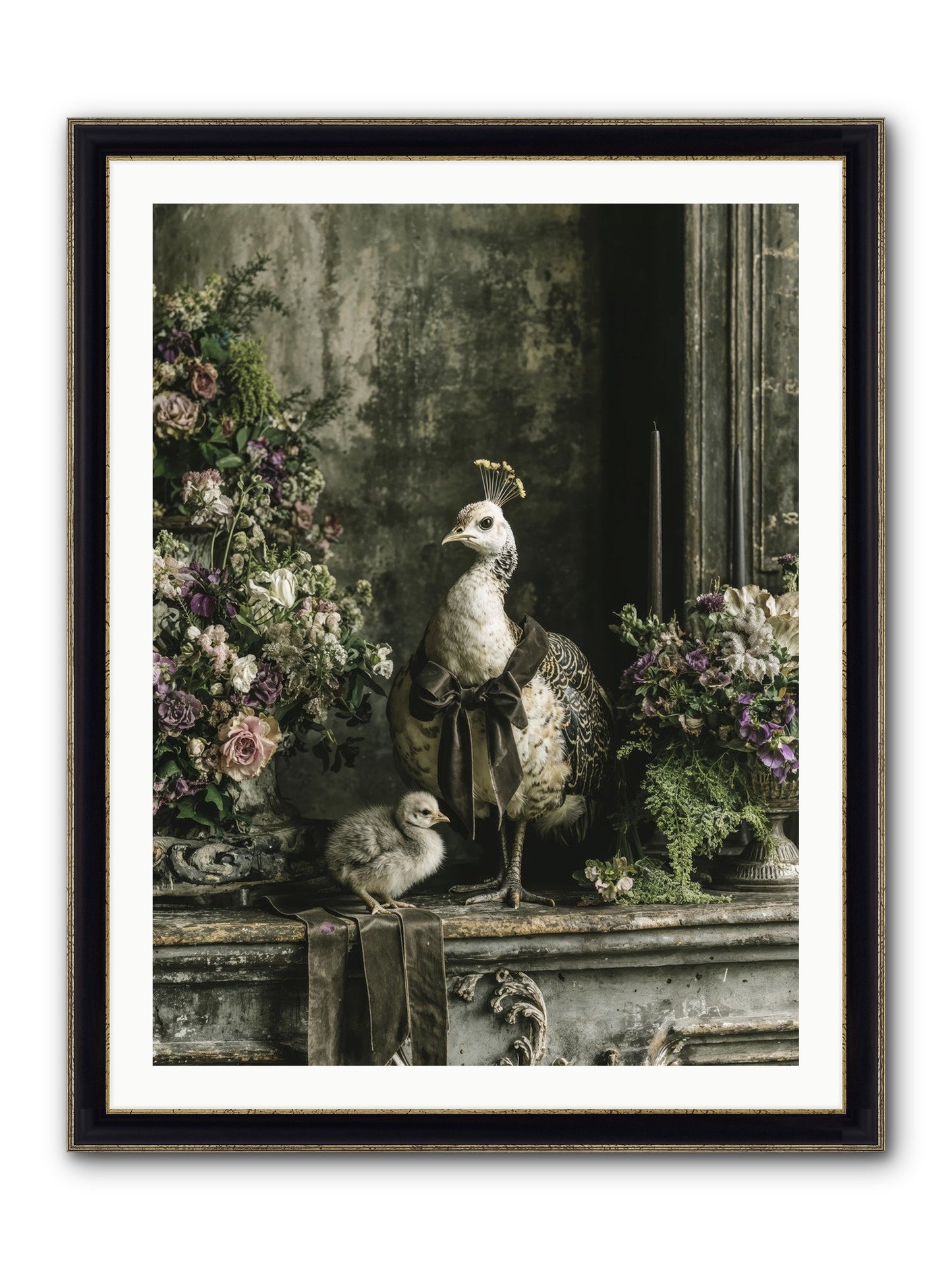 Wonderstruck Framed Print - Black & Gold 30x40