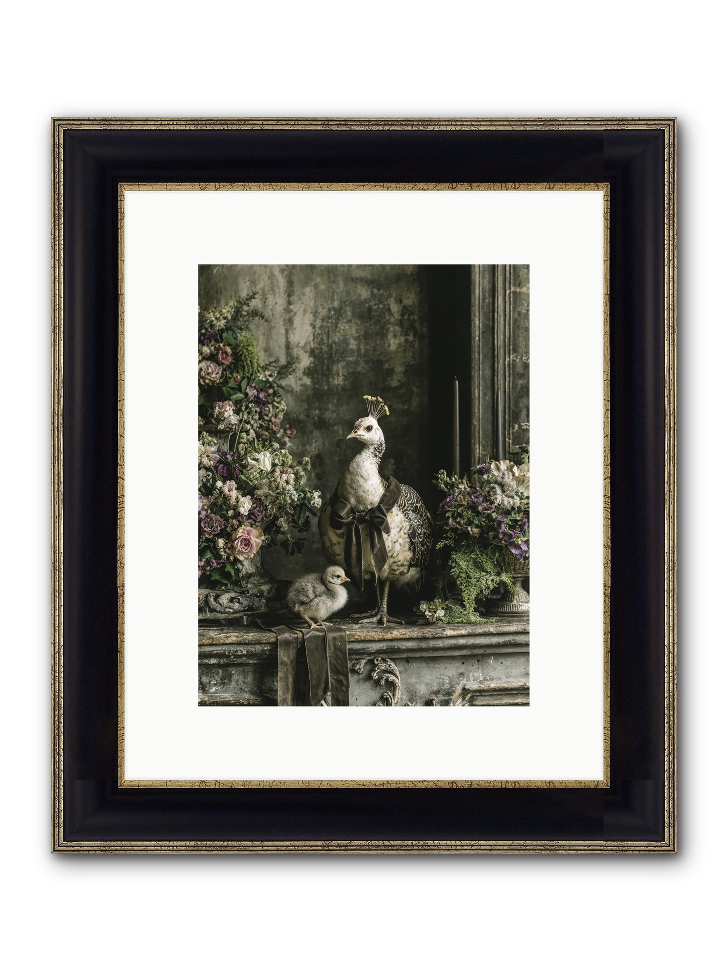 Wonderstruck Framed Print - Black & Gold 9x12
