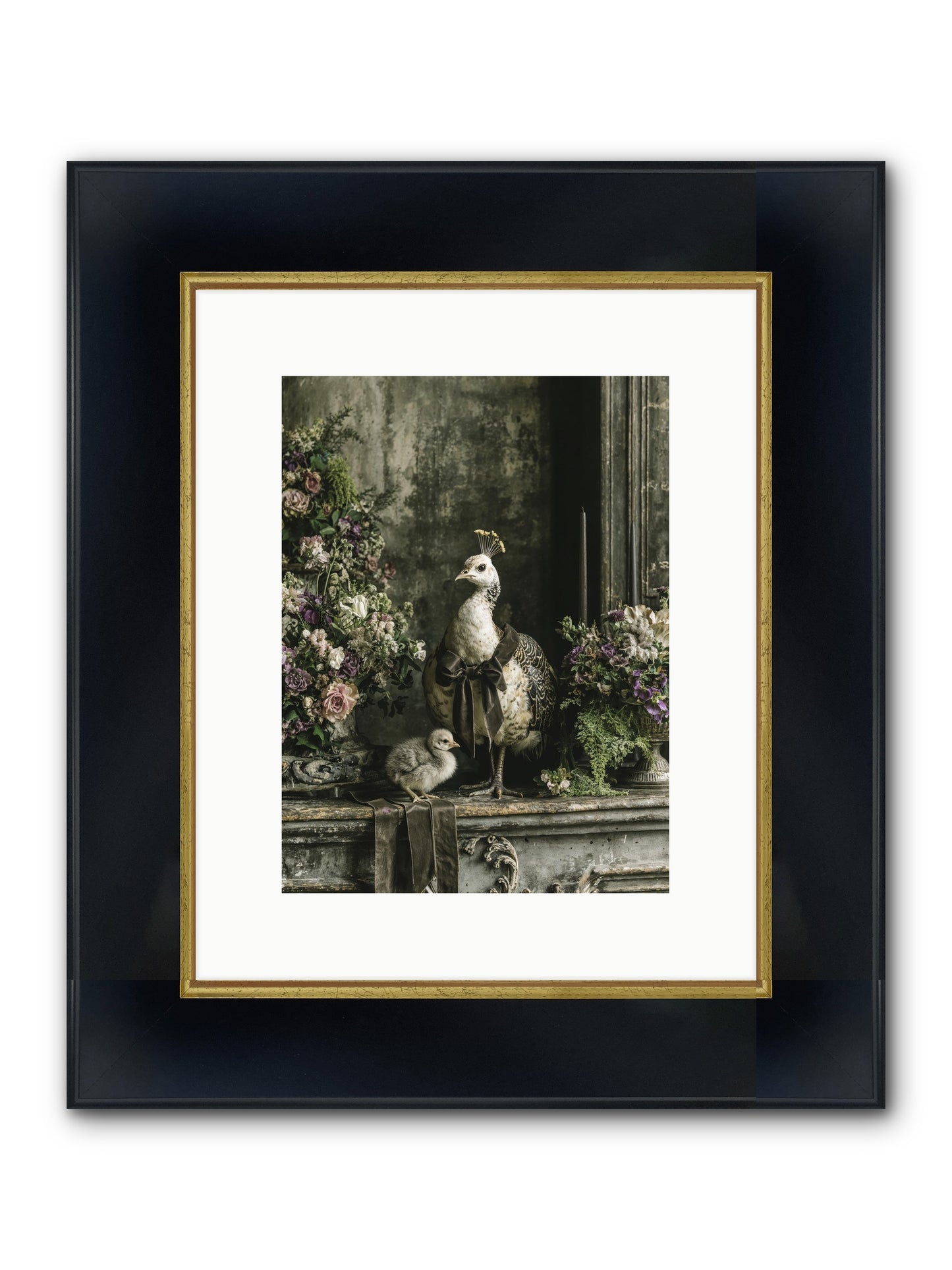 Wonderstruck Framed Print - Wide Black w/Gold 9x12