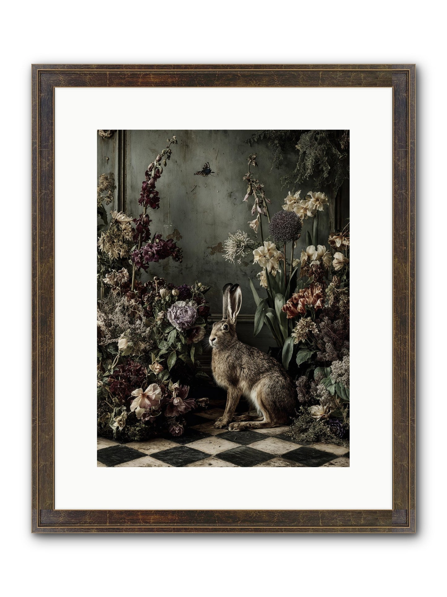 Woodland Enchantress Framed Print - Slimwoods Black/Gold 12x16