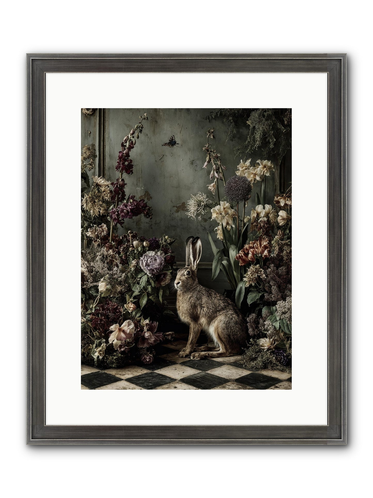 Woodland Enchantress Framed Print - Slimwoods Black/Silver 12x16