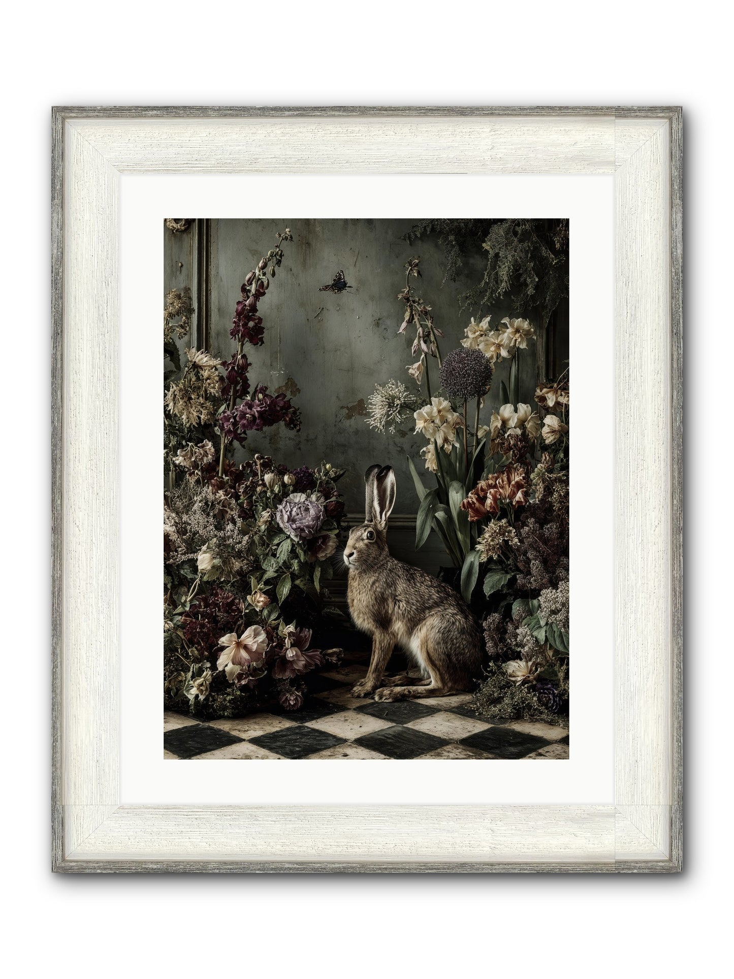 Woodland Enchantress Framed Print - Driftwood White 18x24