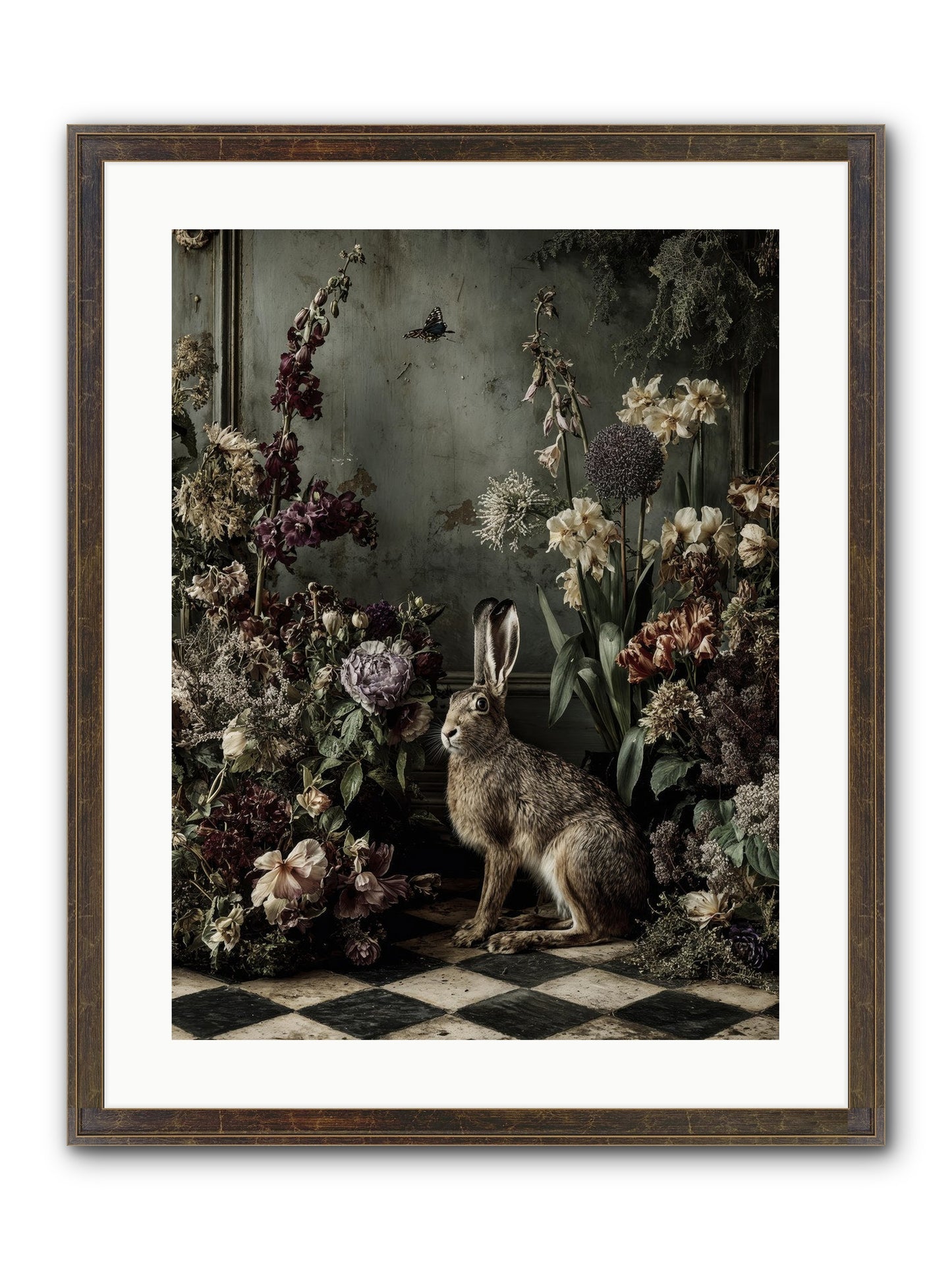 Woodland Enchantress Framed Print - Slimwoods Black/Gold 18x24