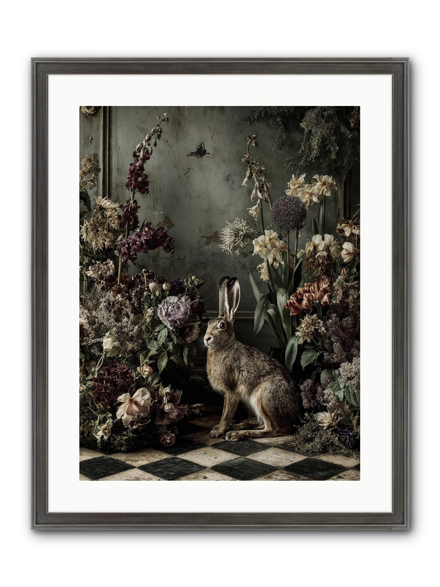 Woodland Enchantress Framed Print - Slimwoods Black/Silver 18x24