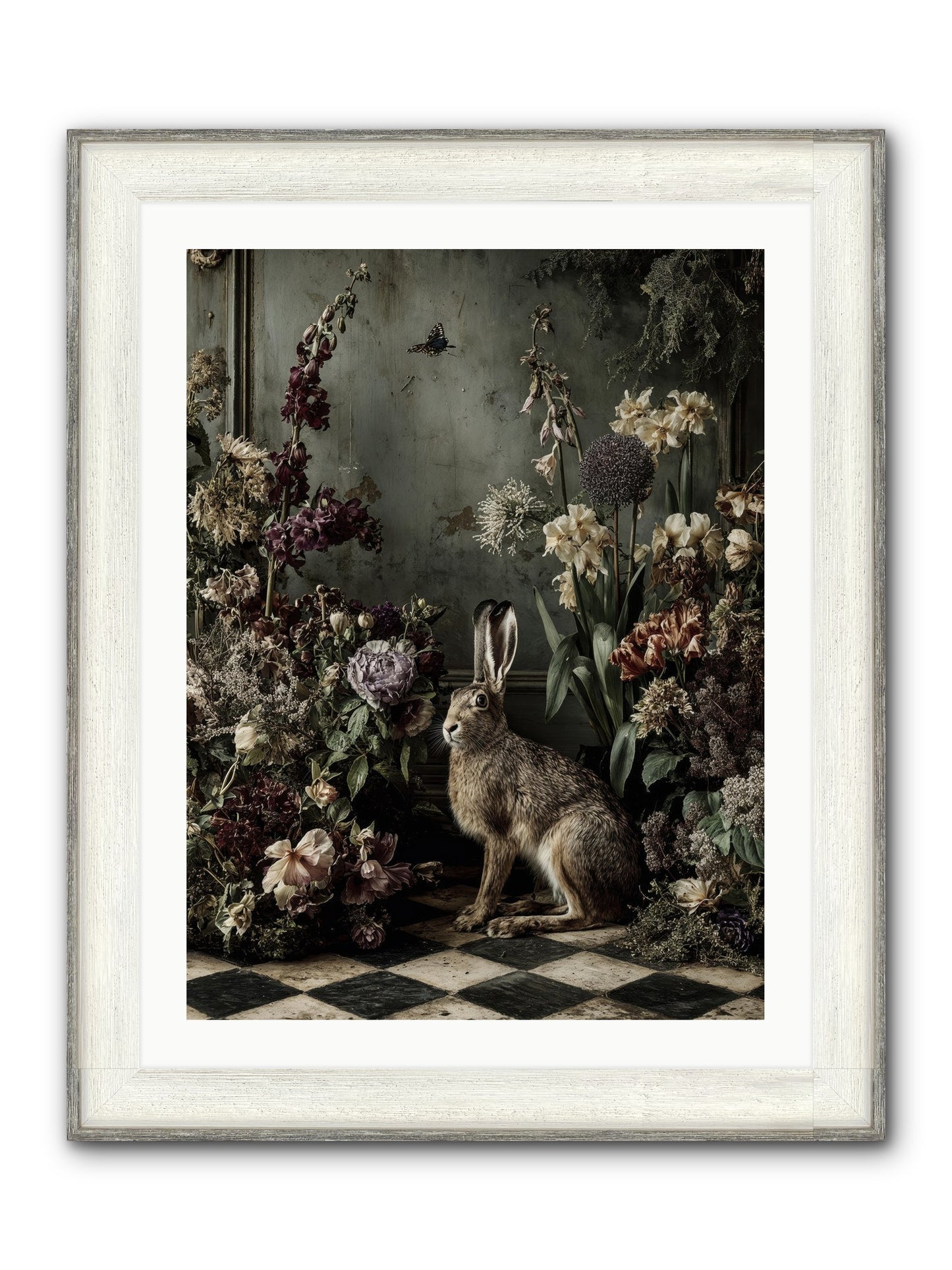 Woodland Enchantress Framed Print - Driftwood White 24x32