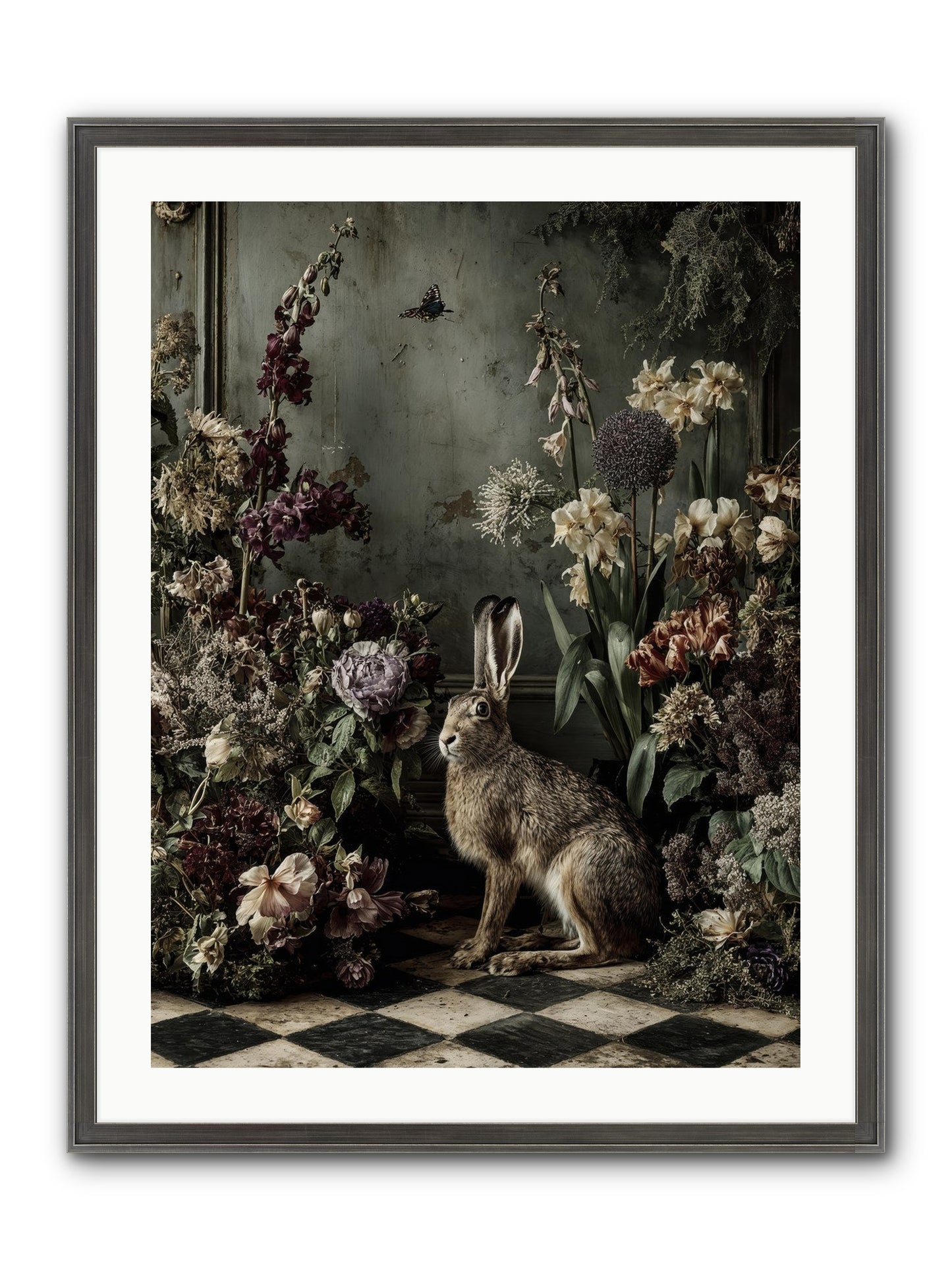 Woodland Enchantress Framed Print - Slimwoods Black/Silver 24x32