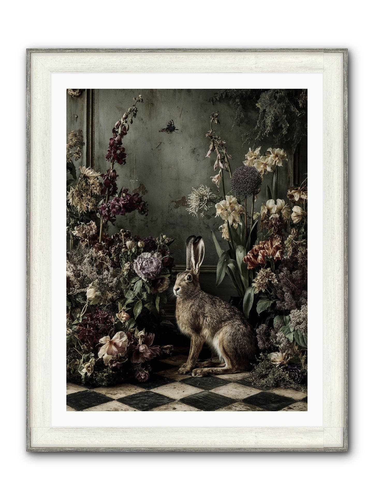 Woodland Enchantress Framed Print - Driftwood White 30x40