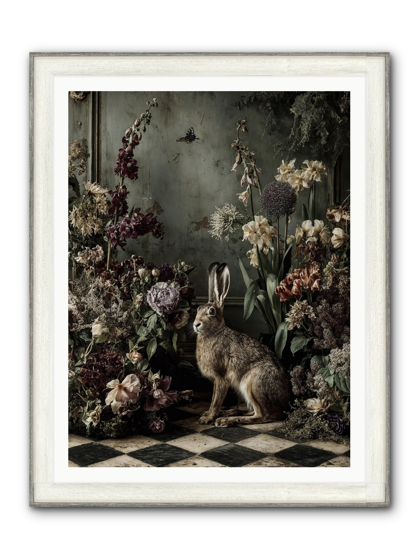 Woodland Enchantress Framed Print - Driftwood White 36x48