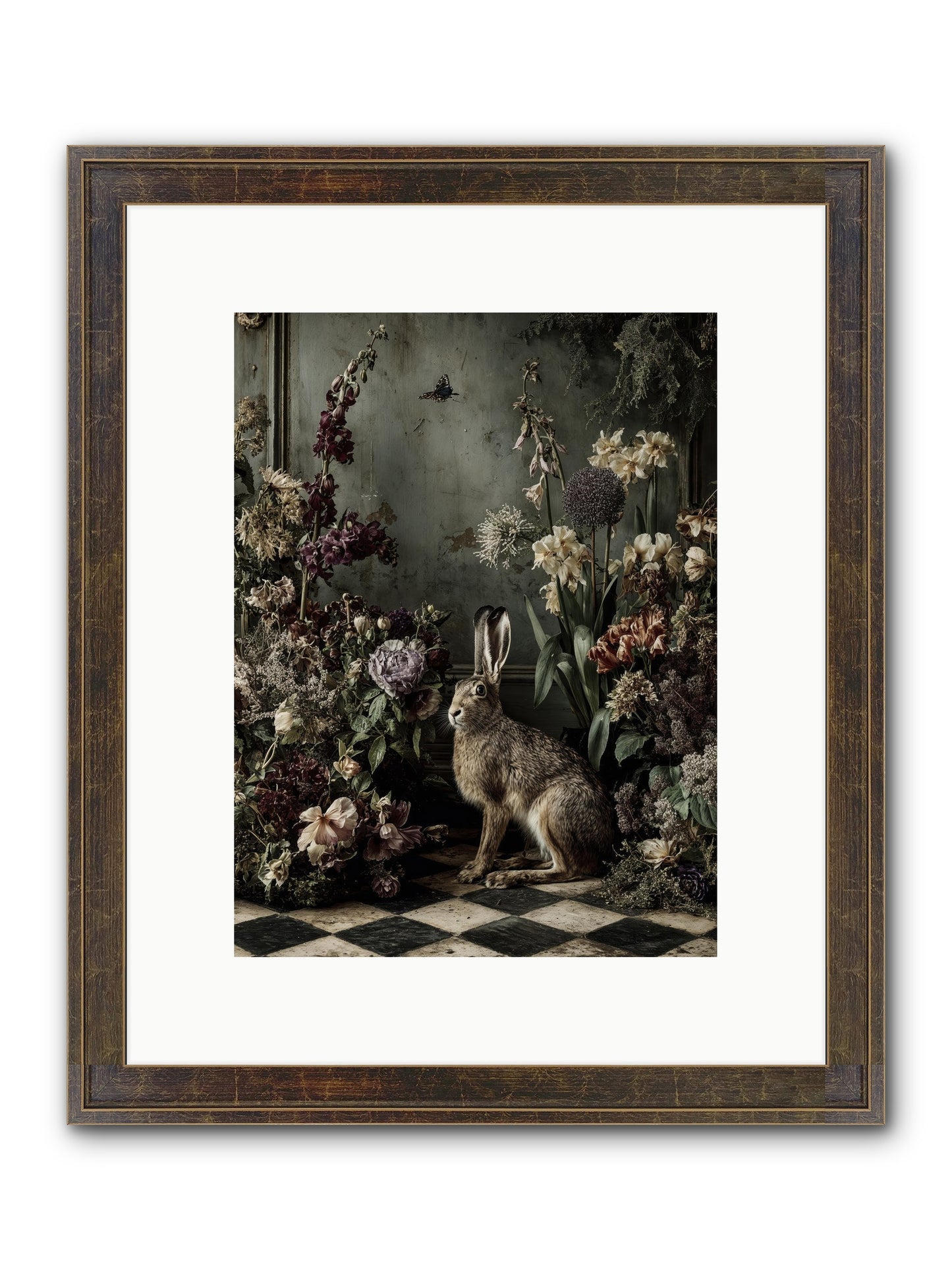 Woodland Enchantress Framed Print - Slimwoods Black/Gold 9x12